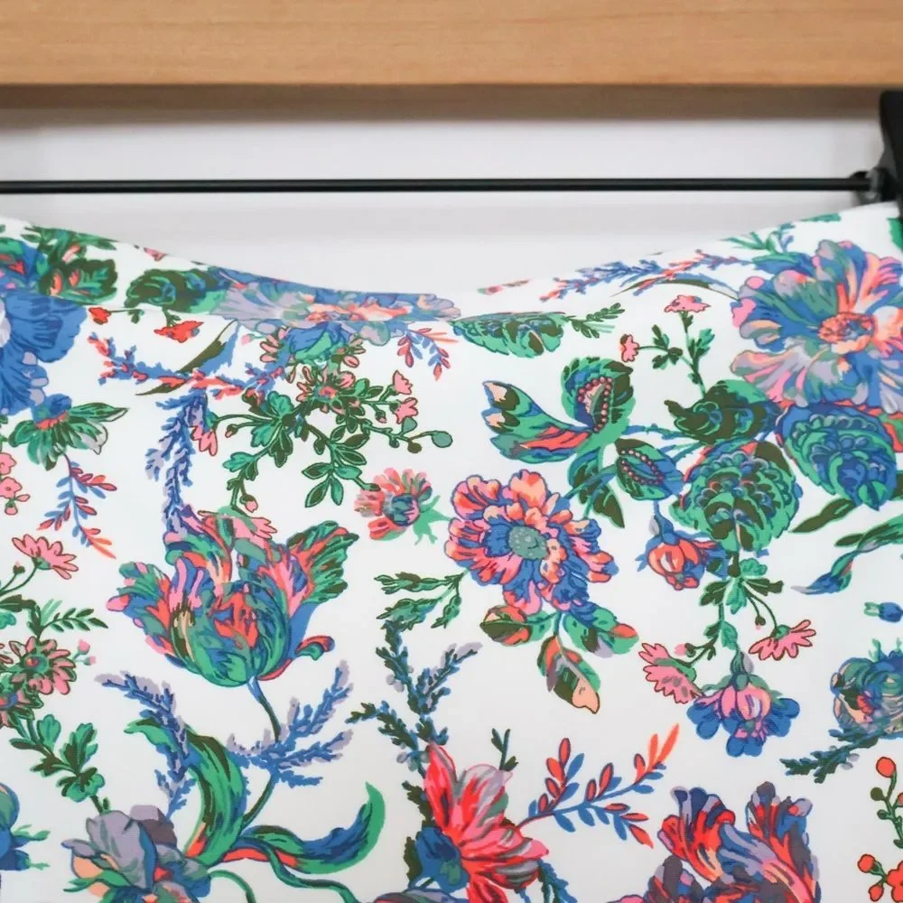 NWT J. Crew Eco high-waisted bikini bottom in English garden - Small